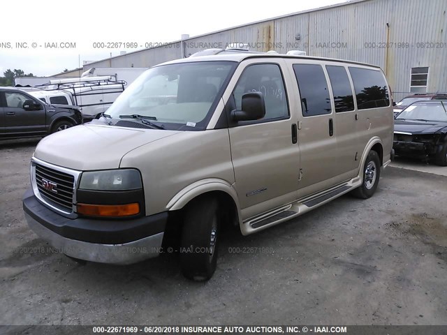 1GJHG35U161165563 - 2006 GMC SAVANA G3500 GOLD photo 2