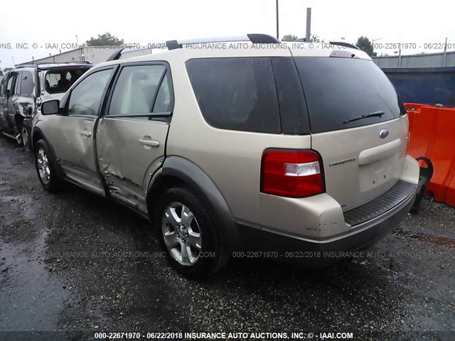 1FMDK02127GA30213 - 2007 FORD FREESTYLE SEL GOLD photo 3