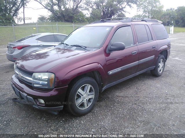 1GNET16S746235520 - 2004 CHEVROLET TRAILBLAZER EXT LS/EXT LT MAROON photo 2