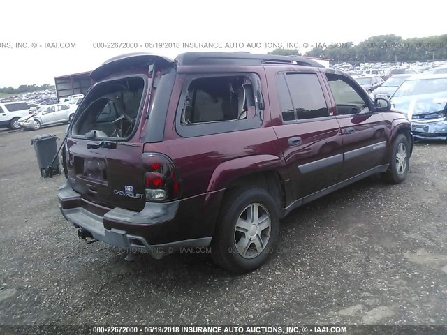 1GNET16S746235520 - 2004 CHEVROLET TRAILBLAZER EXT LS/EXT LT MAROON photo 4