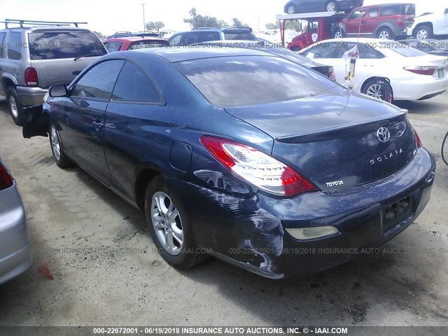4T1CE30P17U756559 - 2007 TOYOTA CAMRY SOLARA SE/SLE ლურჯი ფოტო 3