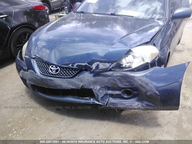 4T1CE30P17U756559 - 2007 TOYOTA CAMRY SOLARA SE/SLE ლურჯი ფოტო 6