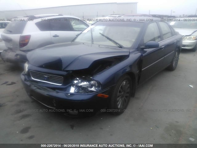 YV1TS91Z241352810 - 2004 VOLVO S80 T6/ELITE BLUE photo 2