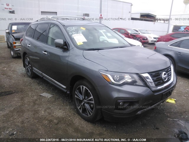 5N1DR2MN0HC610561 - 2017 NISSAN PATHFINDER S/SV/SL/PLATINUM 灰色 照片 1