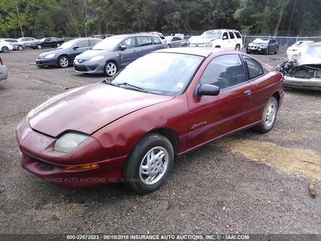 3G2JB1248TS889555 - 1996 PONTIAC SUNFIRE SE BURGUNDY photo 2