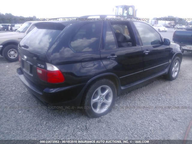 5UXFA535X2LP28131 - 2002 BMW X5 3.0I BLACK photo 4