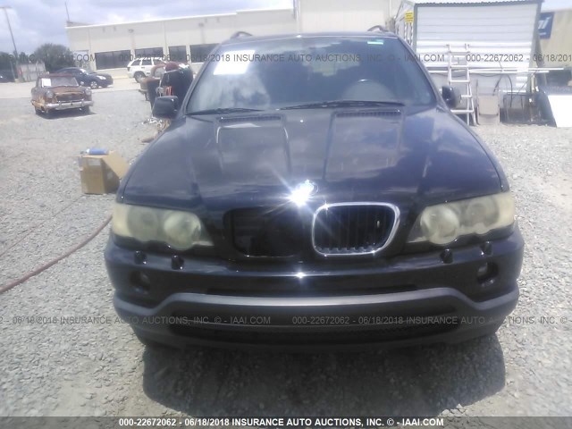 5UXFA535X2LP28131 - 2002 BMW X5 3.0I BLACK photo 6