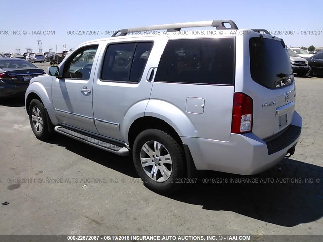 5N1AR1NN3BC616051 - 2011 NISSAN PATHFINDER S/LE/SE SILVER photo 3