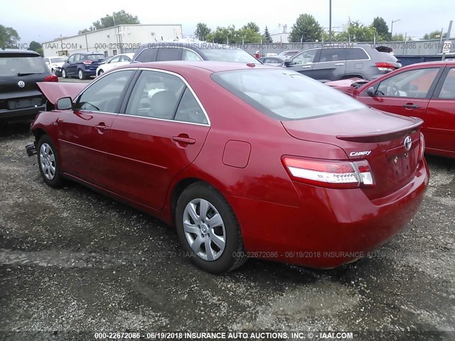 4T4BF3EK6BR101897 - 2011 TOYOTA CAMRY SE/LE/XLE 红色 照片 3
