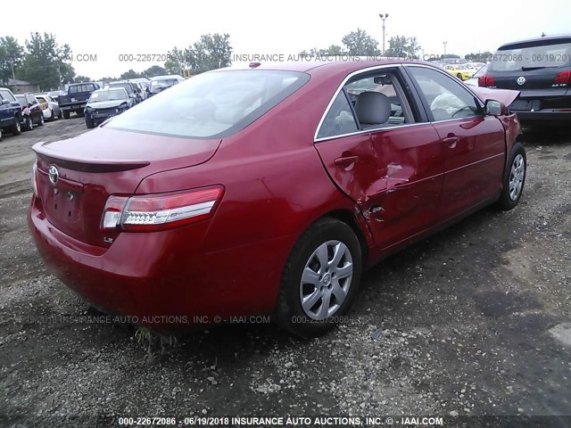 4T4BF3EK6BR101897 - 2011 TOYOTA CAMRY SE/LE/XLE 红色 照片 4