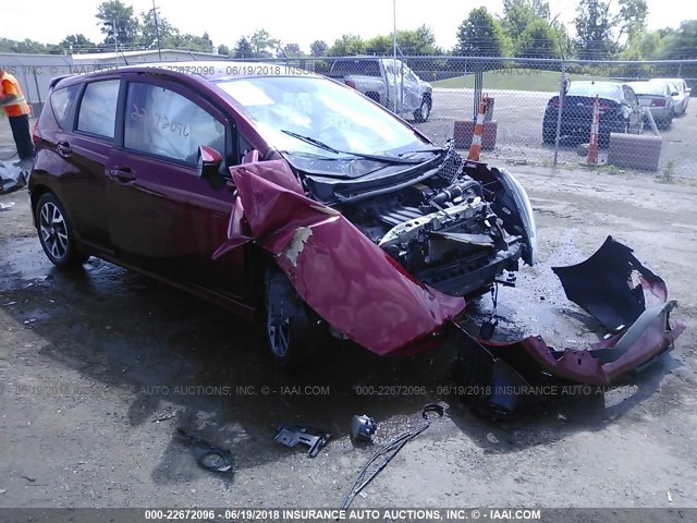 3N1CE2CP7FL351182 - 2015 NISSAN VERSA NOTE S/S PLUS/SV/SL/SR RED photo 1