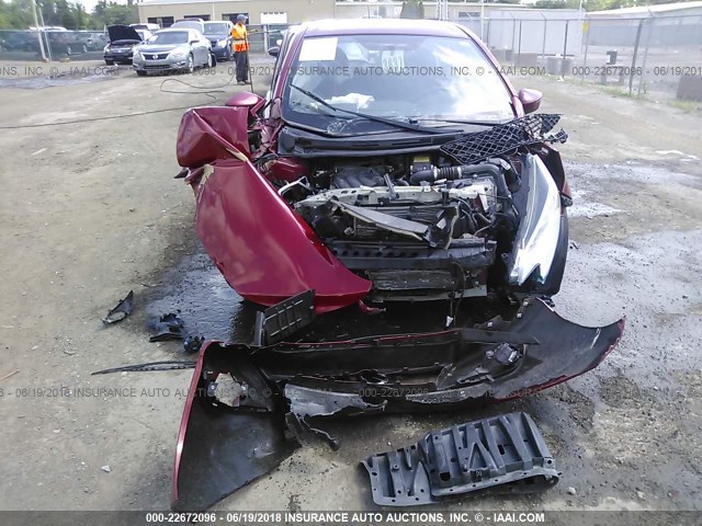 3N1CE2CP7FL351182 - 2015 NISSAN VERSA NOTE S/S PLUS/SV/SL/SR RED photo 6