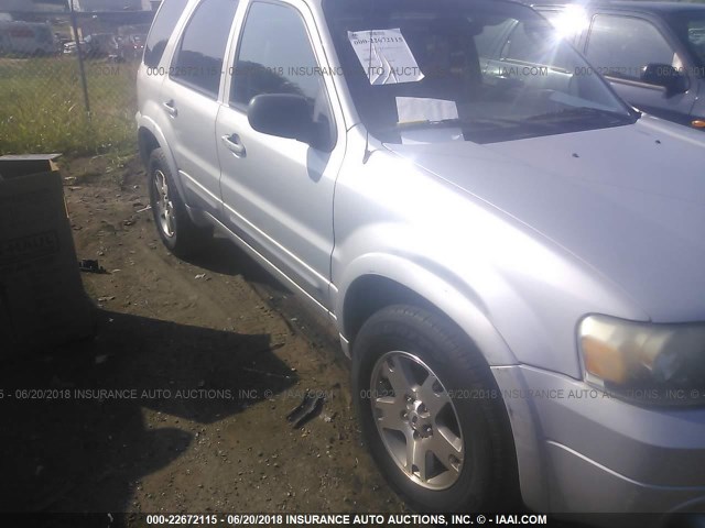 1FMCU04105KC91420 - 2005 FORD ESCAPE LIMITED SILVER photo 6