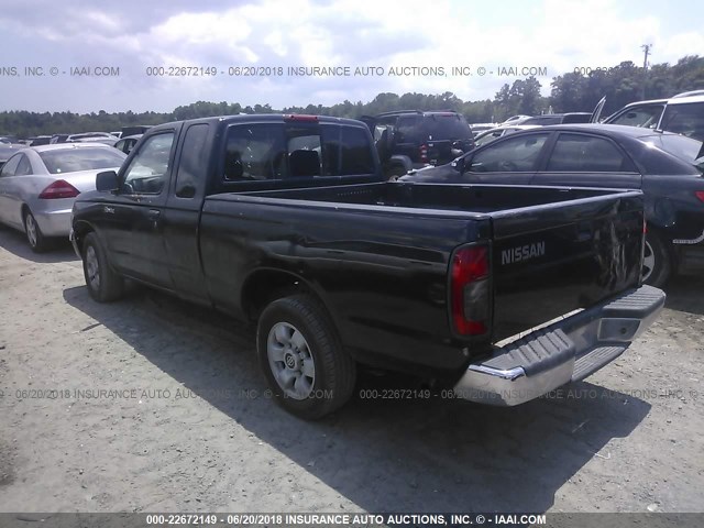 1N6DD26S5YC437798 - 2000 NISSAN FRONTIER KING CAB XE BLACK photo 3