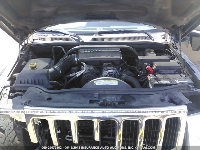 1J8HG48K47C633968 - 2007 JEEP COMMANDER ნაცრისფერი ფოტო 10