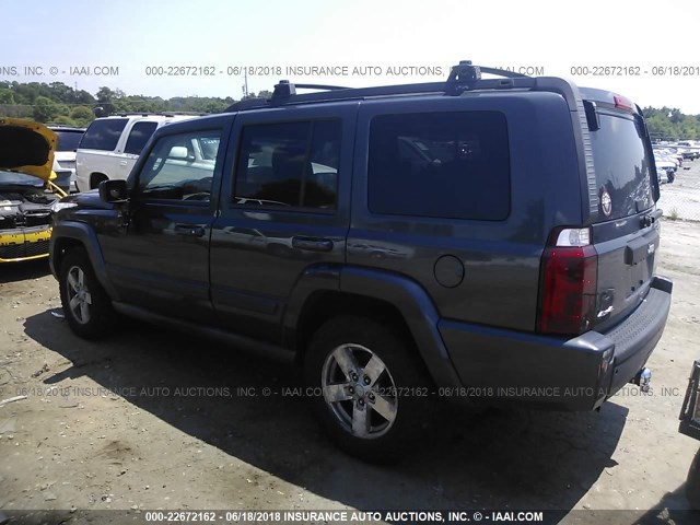 1J8HG48K47C633968 - 2007 JEEP COMMANDER ნაცრისფერი ფოტო 3