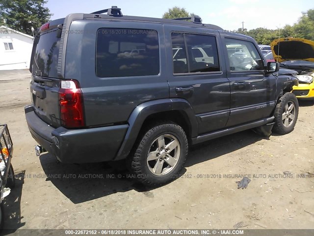 1J8HG48K47C633968 - 2007 JEEP COMMANDER ნაცრისფერი ფოტო 4