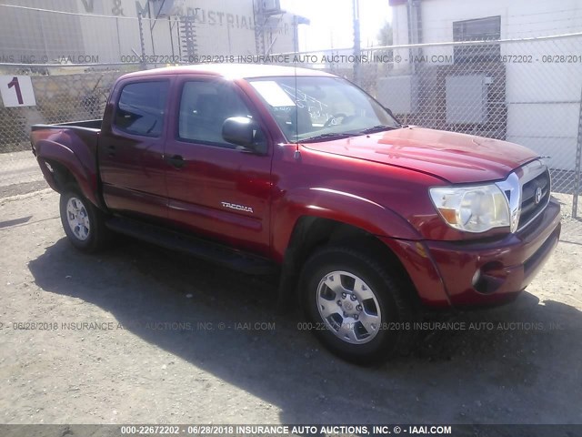 3TMJU62NX8M050613 - 2008 TOYOTA TACOMA DOUBLE CAB PRERUNNER RED photo 1