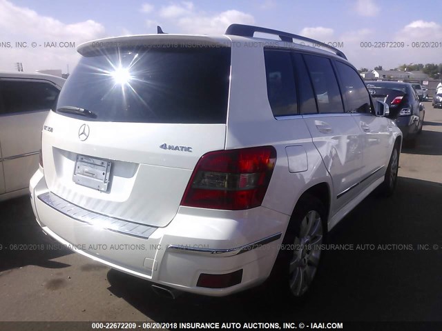 WDCGG8HB8CF778170 - 2012 MERCEDES-BENZ GLK 350 4MATIC WHITE photo 4