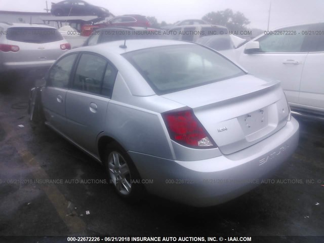 1G8AJ58F77Z199328 - 2007 SATURN ION LEVEL 2 SILVER photo 3