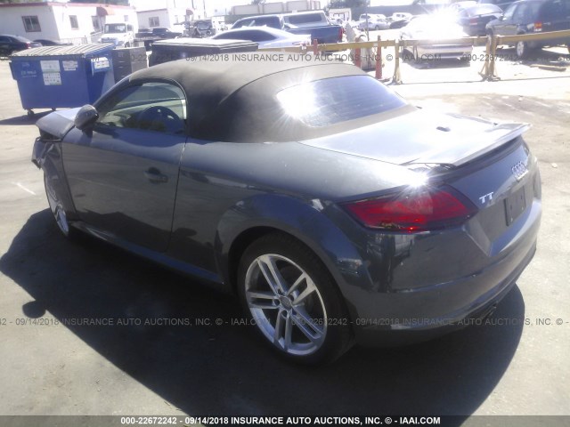 TRUT5CFV2H1004422 - 2017 AUDI TT GRAY photo 3