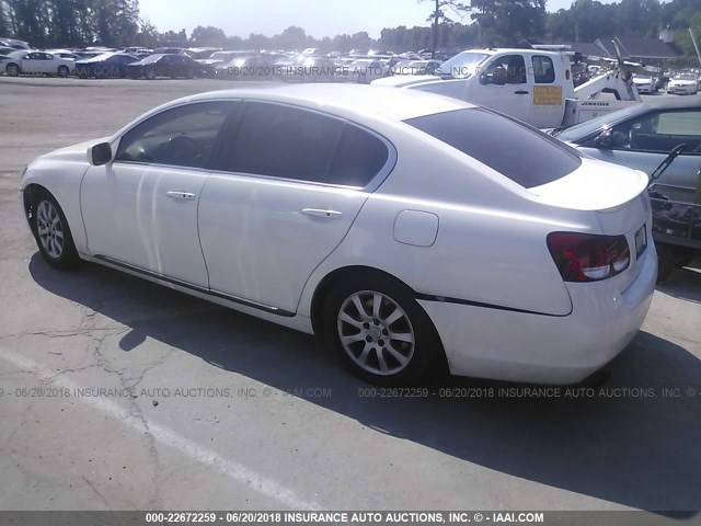 JTHBH96SX65034052 - 2006 LEXUS GS GENERATION 200 300 WHITE photo 3