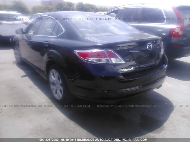 1YVHZ8EHXD5M14878 - 2013 MAZDA 6 TOURING PLUS BLACK photo 3