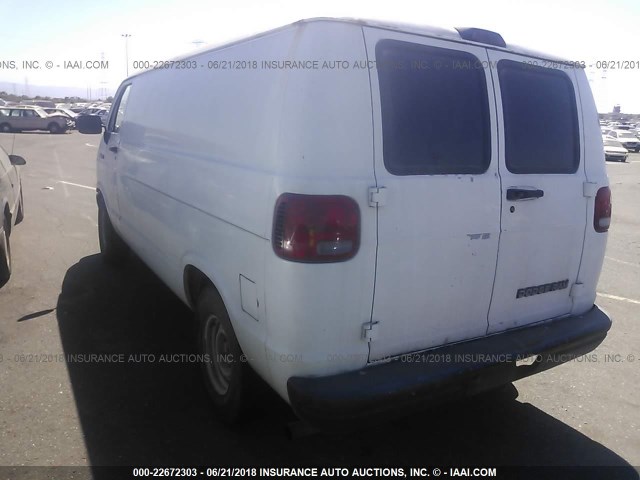 2B7GB11X8RK140836 - 1994 DODGE RAM VAN B150 WHITE photo 3