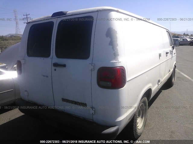 2B7GB11X8RK140836 - 1994 DODGE RAM VAN B150 WHITE photo 4