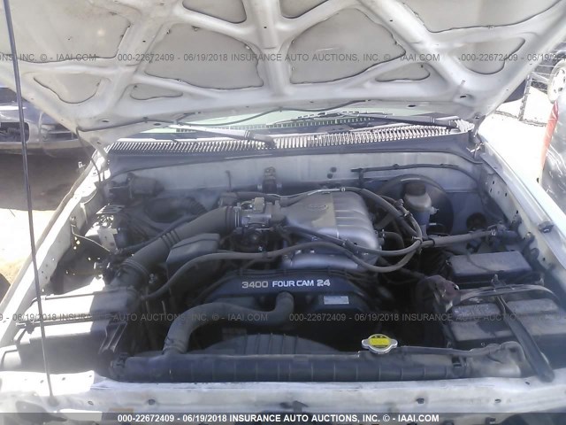 5TEGN92N54Z438063 - 2004 TOYOTA TACOMA DOUBLE CAB PRERUNNER WHITE photo 10