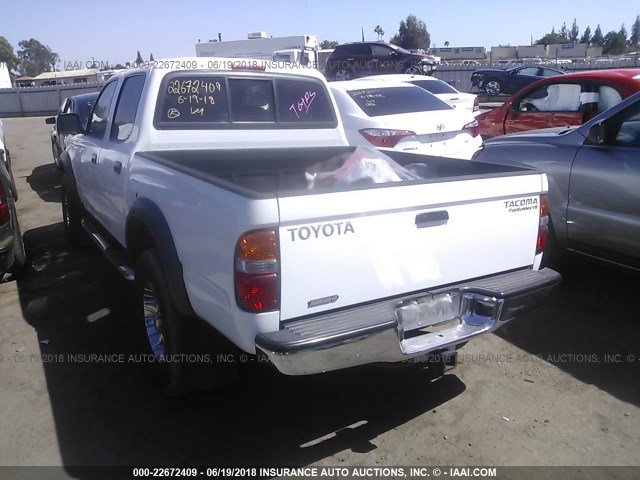 5TEGN92N54Z438063 - 2004 TOYOTA TACOMA DOUBLE CAB PRERUNNER WHITE photo 3