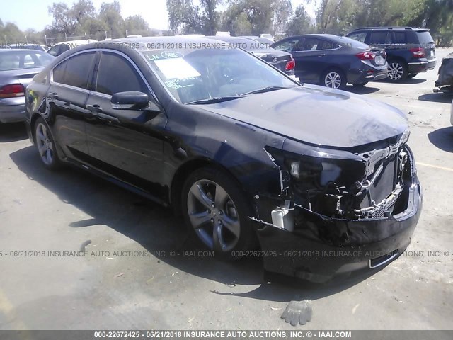 19UUA8F7XCA001352 - 2012 ACURA TL BLACK photo 1