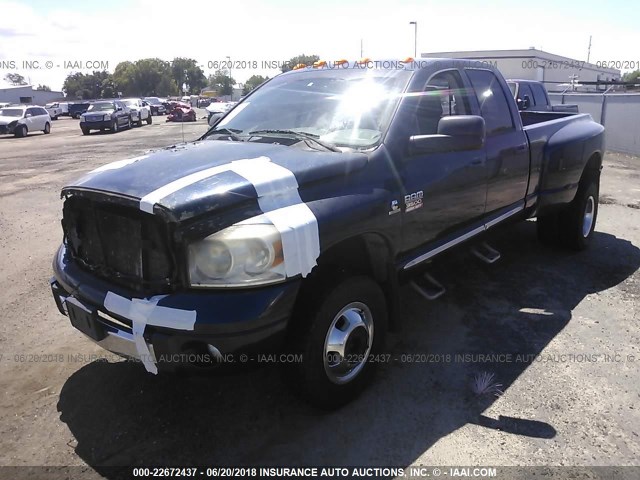 3D7MX48A48G124920 - 2008 DODGE RAM 3500 ST/SLT BLUE photo 2