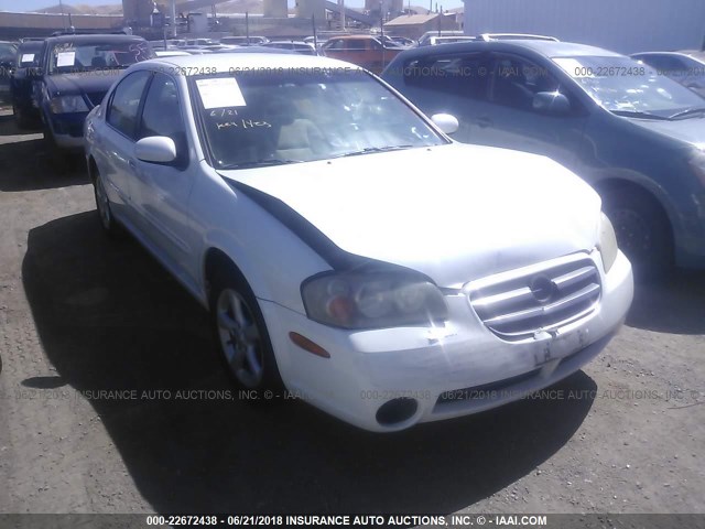 JN1DA31D42T406434 - 2002 NISSAN MAXIMA GLE/GXE/SE WHITE photo 1