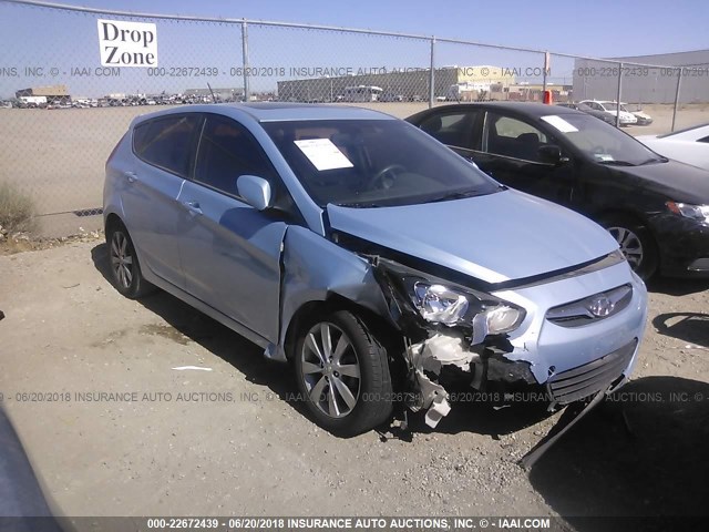 KMHCU5AE7DU085101 - 2013 HYUNDAI ACCENT GLS/SE Light Blue photo 1