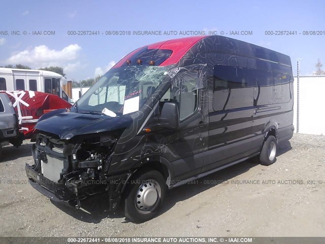 1FBVU4XMXHKB04588 - 2017 FORD TRANSIT T-350 HD BLACK photo 2