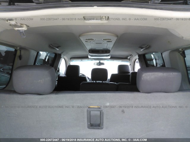 5N1AA08A65N724179 - 2005 NISSAN ARMADA SE/LE BLACK photo 8