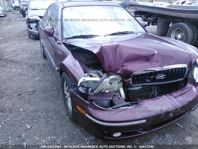 KMHWF35H34A025477 - 2004 HYUNDAI SONATA GLS/LX RED photo 6