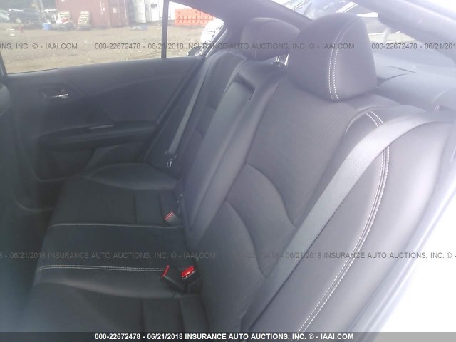 1HGCR2F5XGA242740 - 2016 HONDA ACCORD SPORT WHITE photo 8