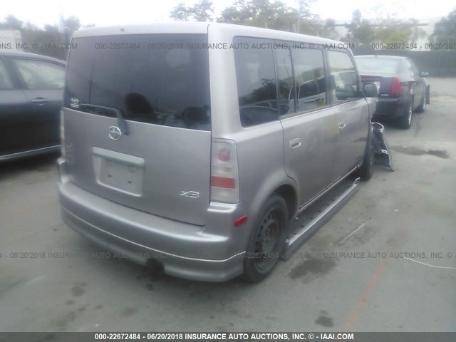 JTLKT324150212953 - 2005 TOYOTA SCION XB Сұр фото 4