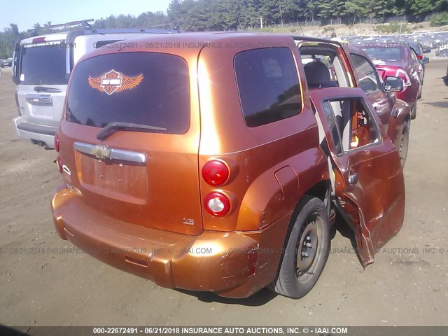 3GNDA13D06S610802 - 2006 CHEVROLET HHR LS ORANGE photo 4