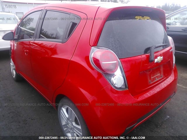 KL8CB6S97EC586717 - 2014 CHEVROLET SPARK LS RED photo 3