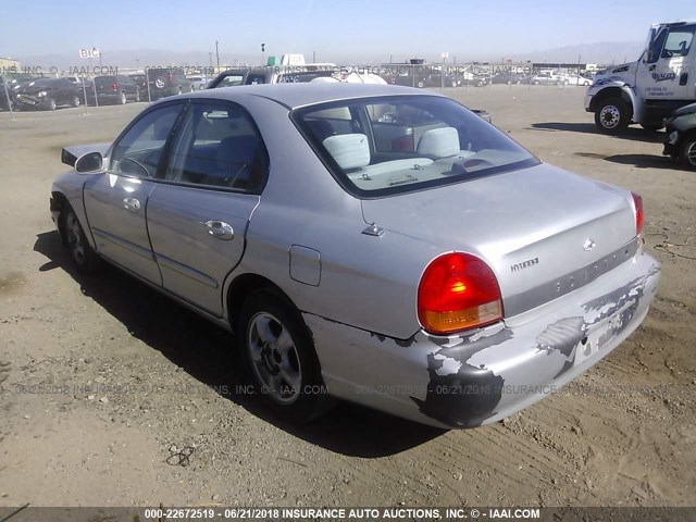 KMHWF25S71A490748 - 2001 HYUNDAI SONATA GL SILVER photo 3