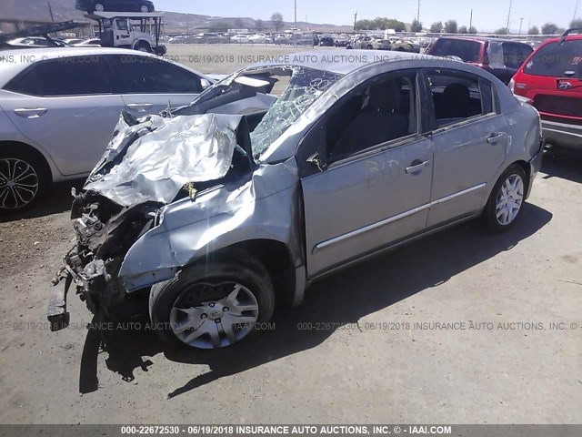 3N1AB6AP9CL687776 - 2012 NISSAN SENTRA 2.0/2.0S/SR/2.0SL GRAY photo 2