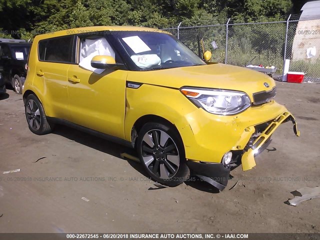 KNDJX3A54F7166226 - 2015 KIA SOUL ! YELLOW photo 1