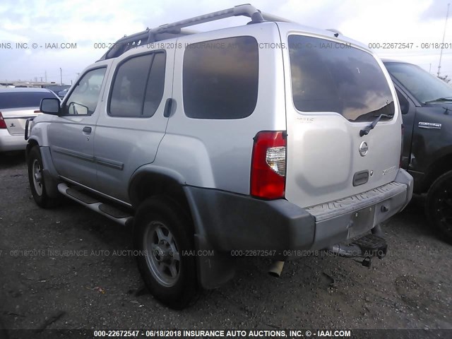 5N1ED28T04C684195 - 2004 NISSAN XTERRA XE/SE SILVER photo 3