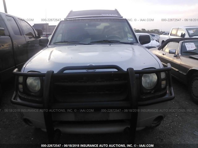 5N1ED28T04C684195 - 2004 NISSAN XTERRA XE/SE SILVER photo 6