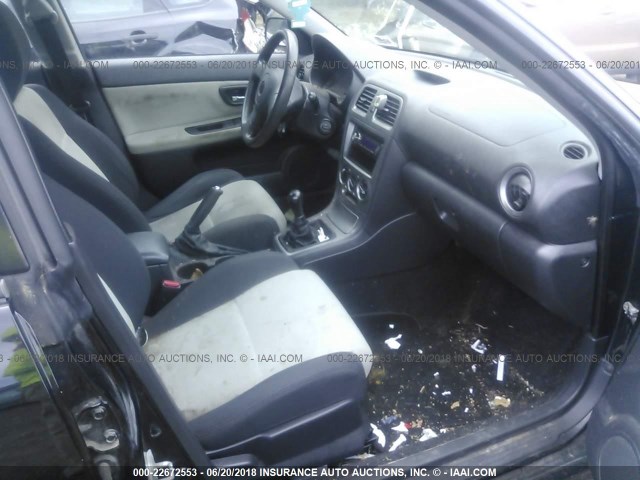 JF4GG61646G051459 - 2006 SAAB 9-2 2.5I BLACK photo 5