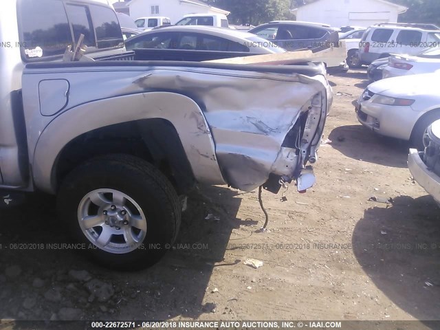 3TMJU62N67M040398 - 2007 TOYOTA TACOMA DOUBLE CAB PRERUNNER SILVER photo 6
