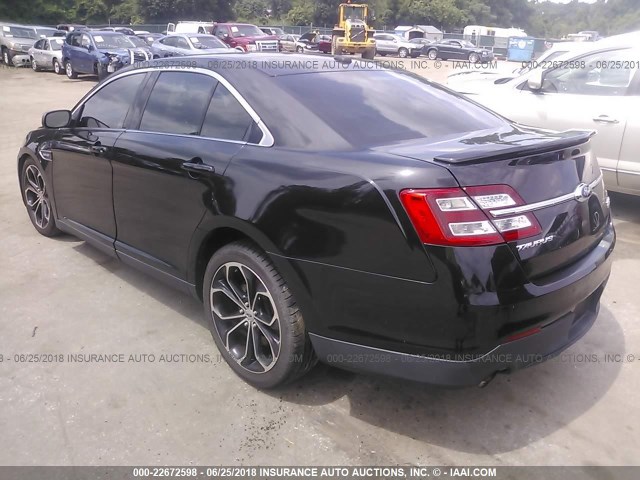 1FAHP2KT9DG151715 - 2013 FORD TAURUS SHO BLACK photo 3